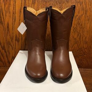 Brown Leather Cowboy Boots
